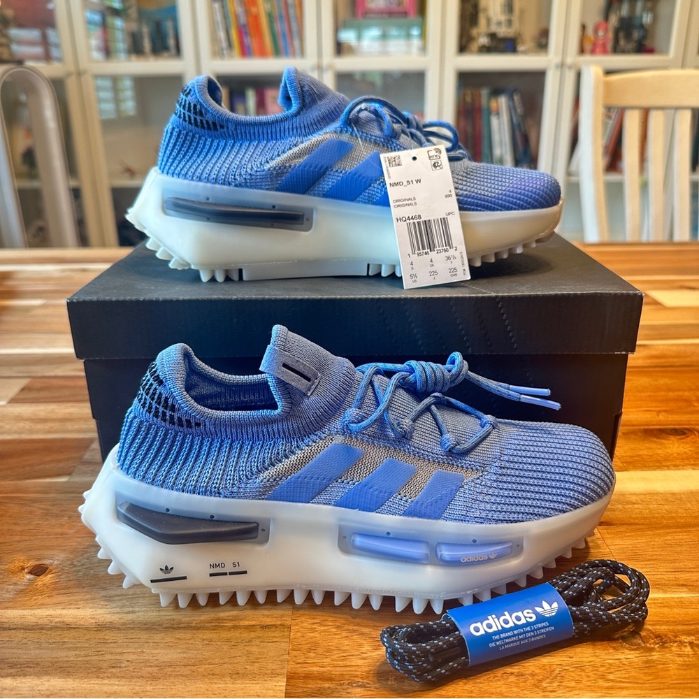 Adidas NMD S1 Blue Fusion Women's Shoes HQ4468 Size 5.5